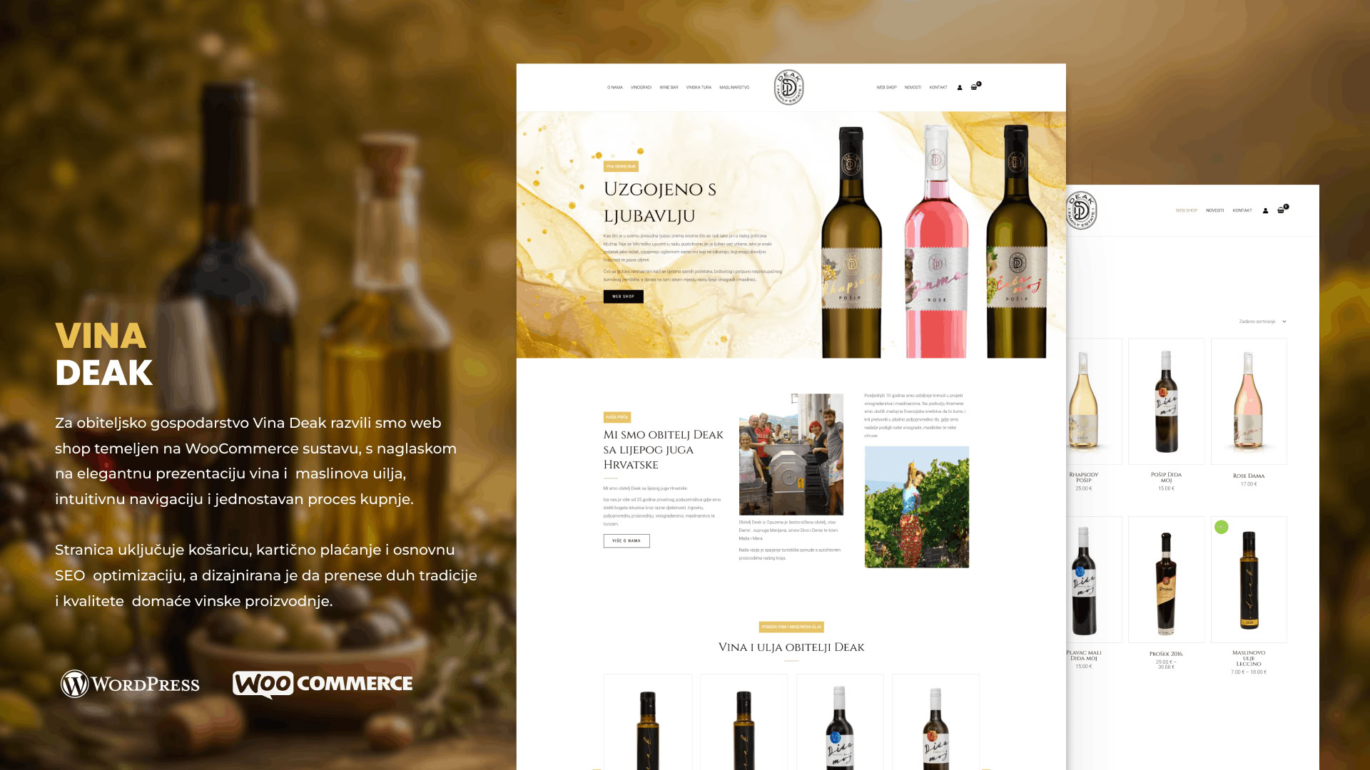 Izrada web shopa za vinara – Vina Deak